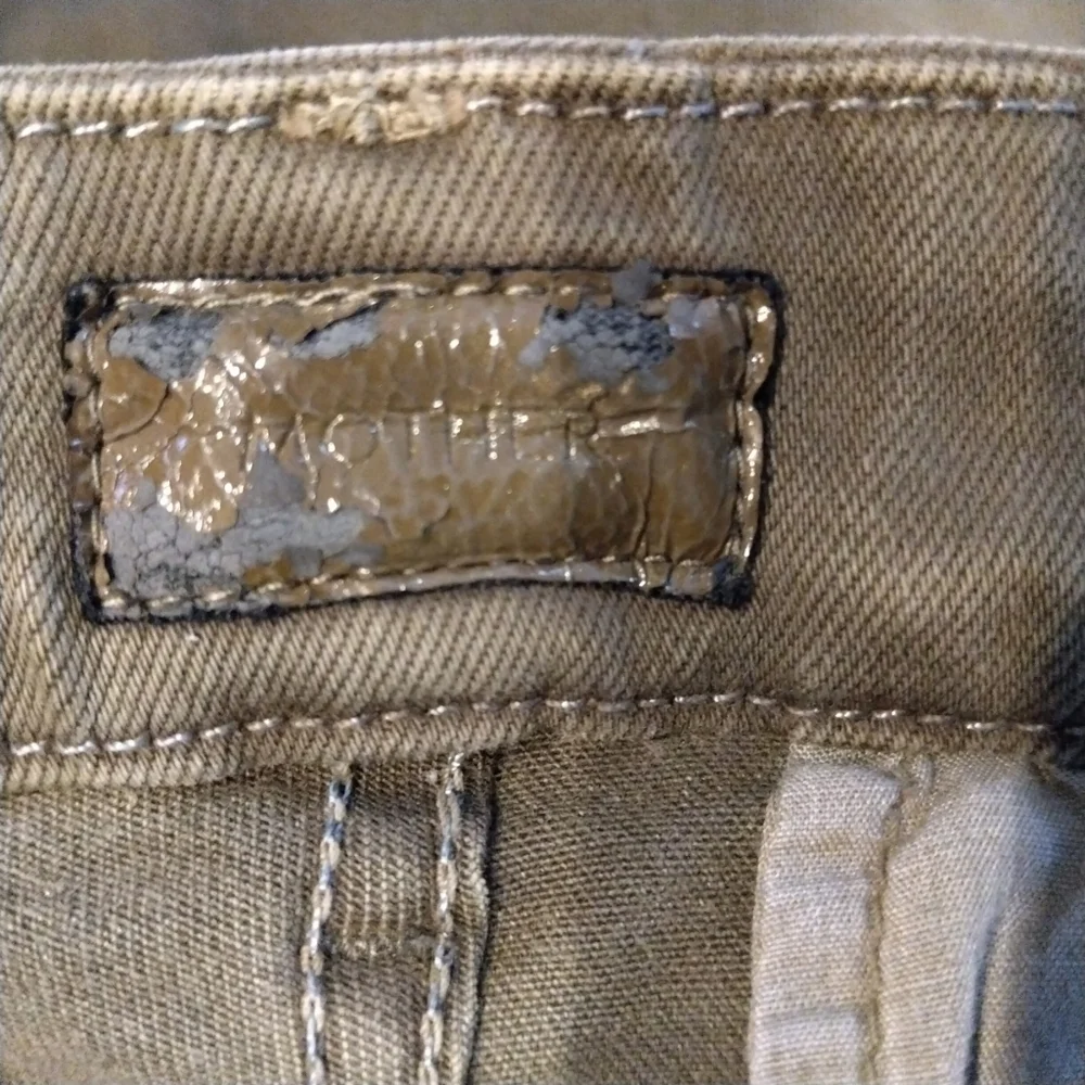 MOTHER Green Skinny Jeans Sleek Fit With Zippers - Picture 4 of 4